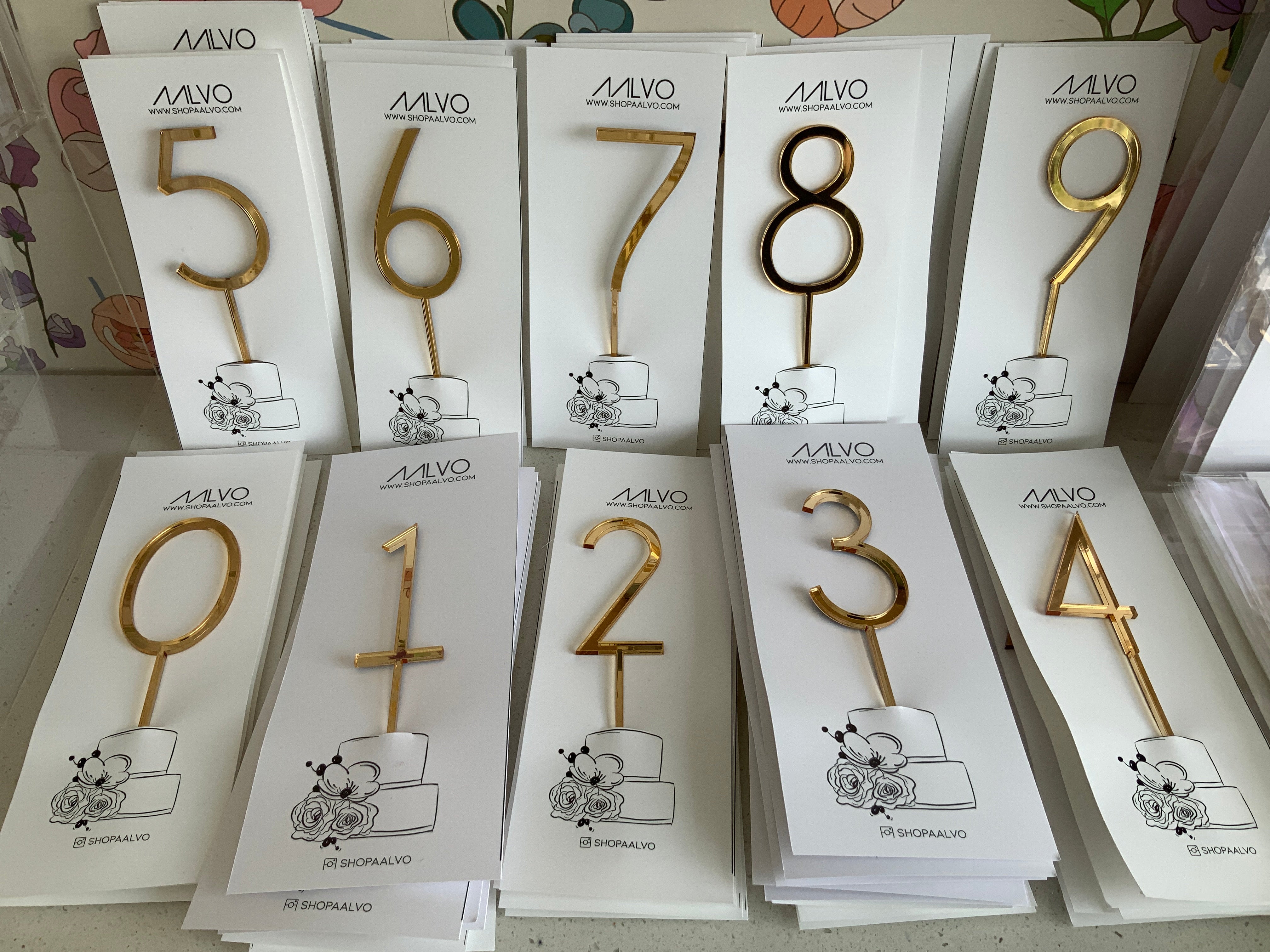 Acrylic Number Topper | Little Sister Cake Shop & Cafe